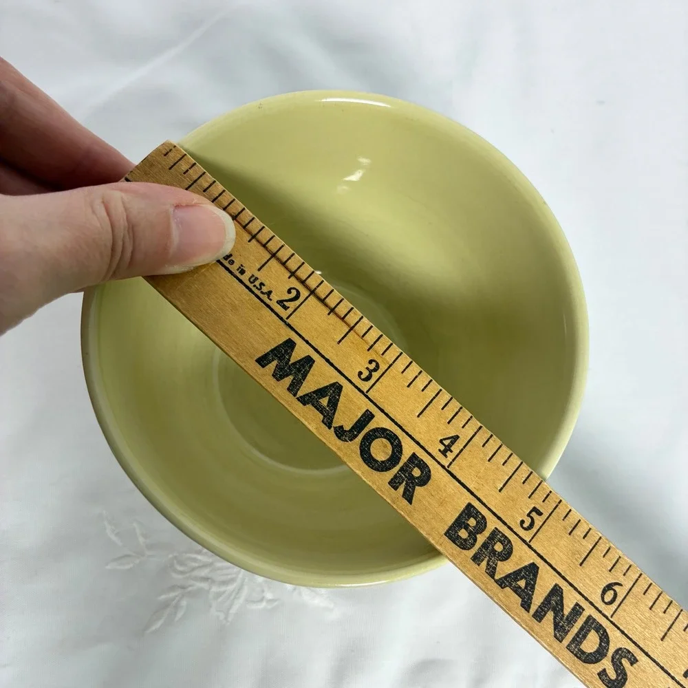 2 N-D Nesting Bowls Apple Hand Painted Ceramic Country Kitchen Cottage Farmhouse